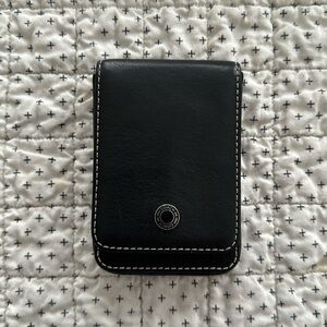 COACH black mini credit card holder